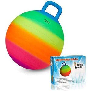 Hopping Ball for Kids, Jumping Ball with Handle, 18 Inch Diameter